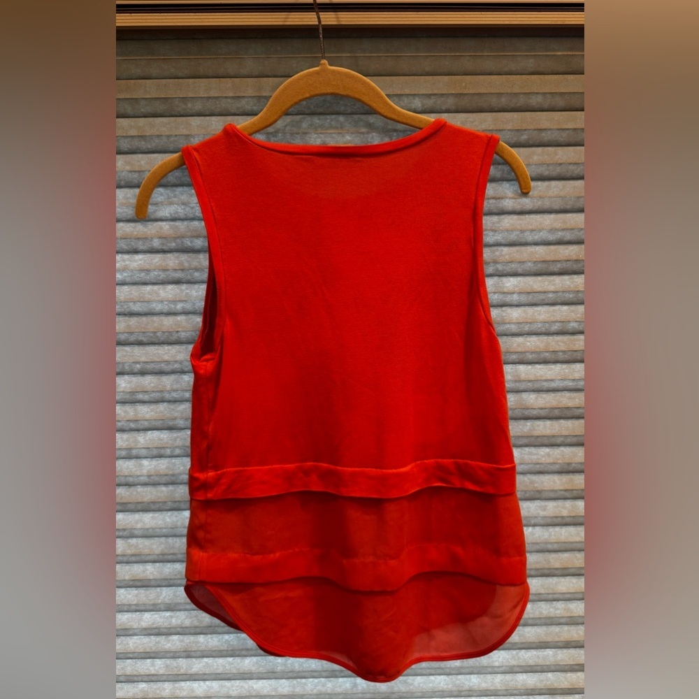 Michael Kors Coral Layered Chiffon Knit Top - Size XS - Picture 6 of 6